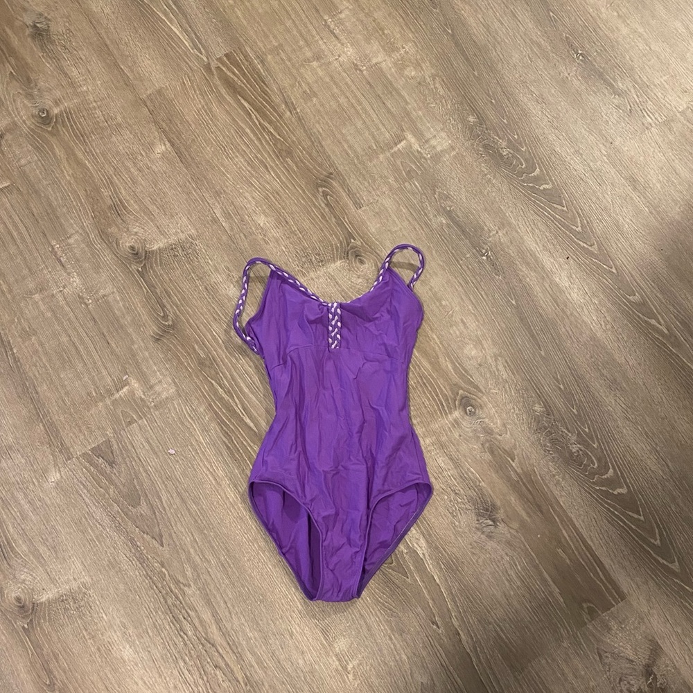 Purple wear moi leotard